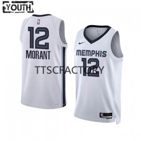 Dres Memphis Grizzlies Ja Morant 12 Nike 2022-23 Association Edition Bijela Swingman - Dječji